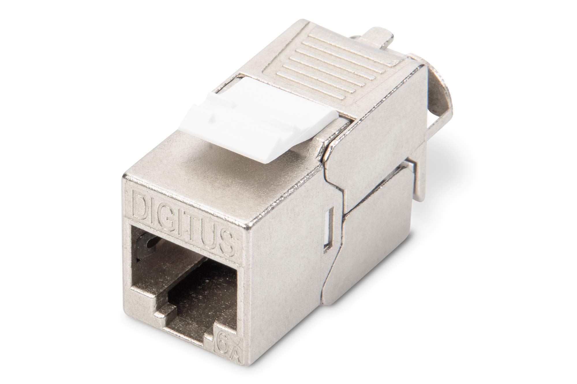 DIGITUS Módulo Keystone Cat-6A blindado - 1 unidad - Versión estándar - Conector RJ45 - 500 MHz 10GBase-T - AWG 26-22 - Diseñ