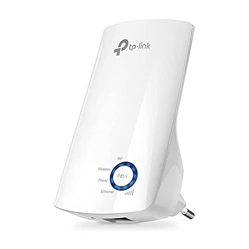 TP-Link TL-WA850RE Repetidor WiFi N300 (300 Mbps, Extensor de Cobertura, Puerto Ethernet, Botón WPS, Indicador de Señal, Compatible con Todos los Routers 2.4 GHz