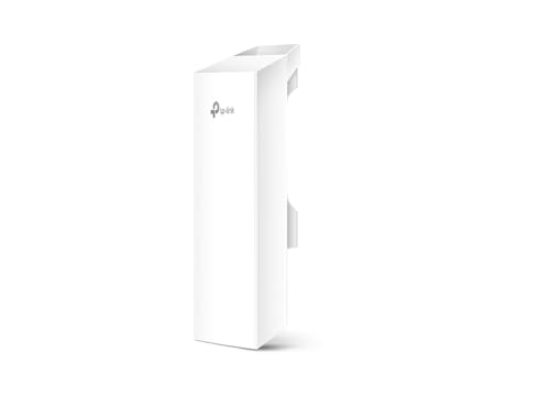 TP-Link CPE210 - CPE de Exterior de 9dBi en 2.4GHz a 300Mbps, 5km+ Punto a Punto Transmisión Inalámbrica, PoE de Suministro Eléctrico y PoE Adaptador Incluido