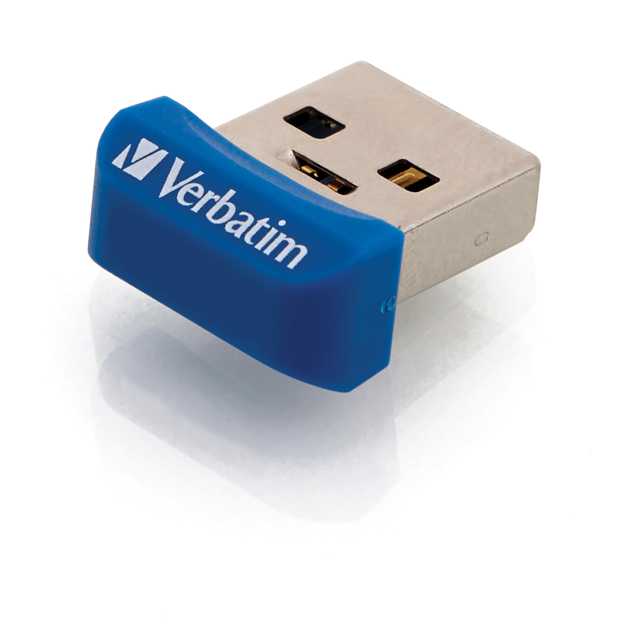Verbatim 98710 Store 'n' Stay NANO USB 3.2 Drive - 32 GB, memoria USB con interfaz USB 3.2, diseño súper delgado, azul.