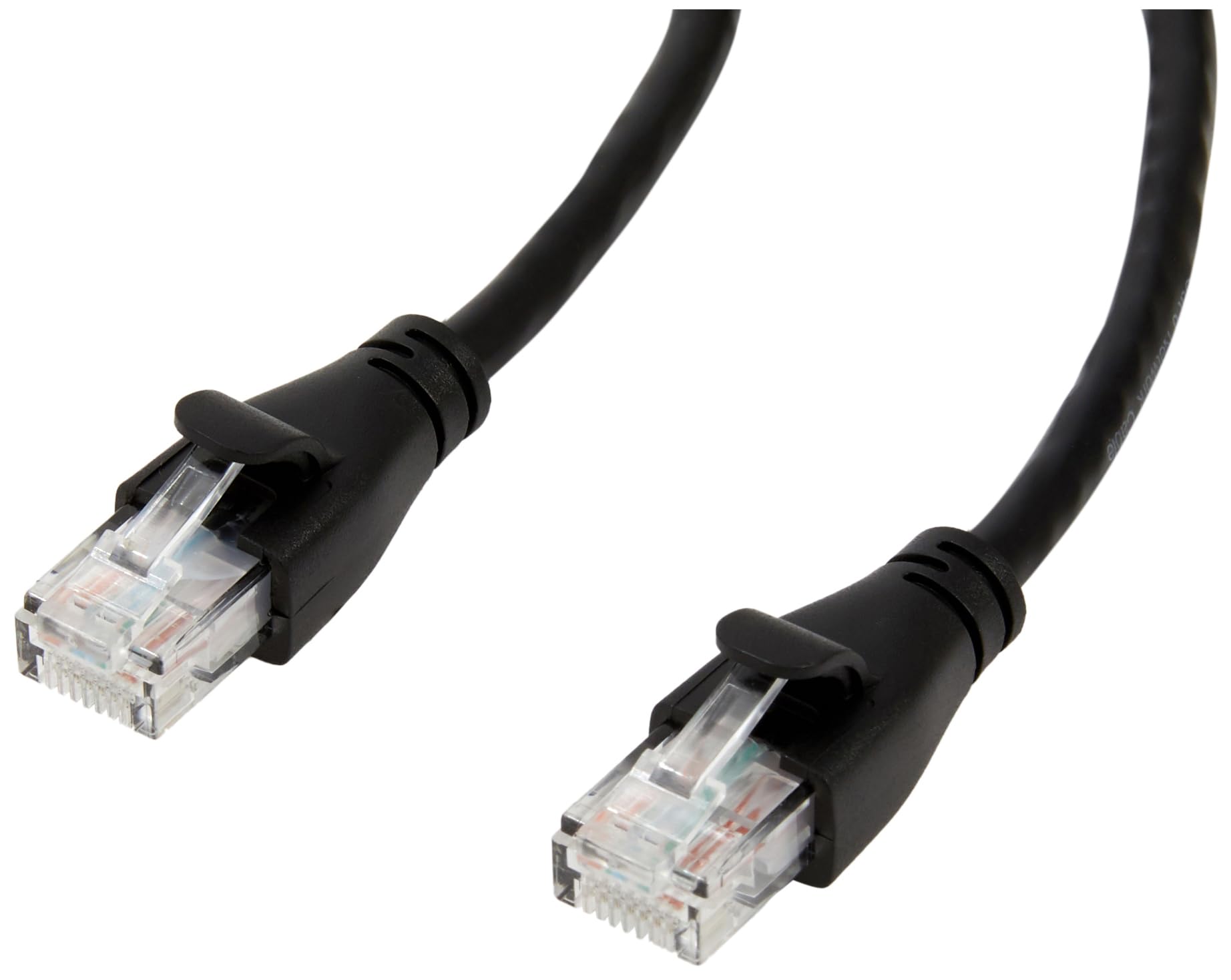 Amazon Basics Cable de Red Ethernet con Conectores RJ45 (Cat. 6, 1000 Mbit/s, 1.5 m) - 5 Unidad, Negro