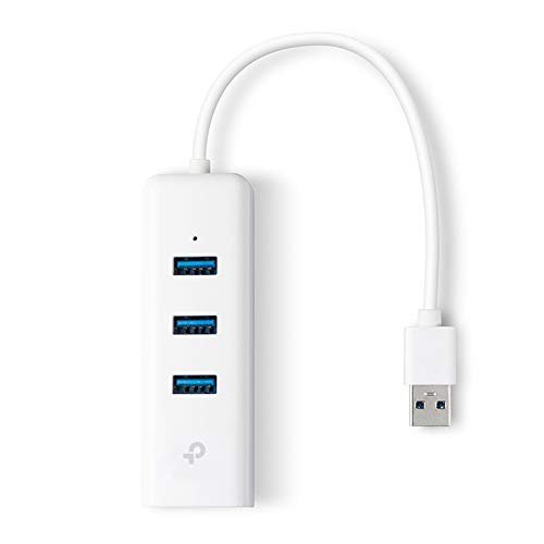 TP-Link UE330 - Adaptador USB a Gigabit Ethernet, hub 3 x Puertos USB 3.0 hasta 5 Gbps, 1 x Puerto LAN RJ45 gigabit, Compatible con Windows, MacOS, Chrome OS, Linux
