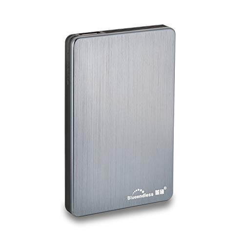 Disco Duro Externo 2.5" USB3.0 Almacenamiento De Disco Duro Portátil Ultrafino Compatible con Mac, PC, Laptop (Gris, 500, GB)