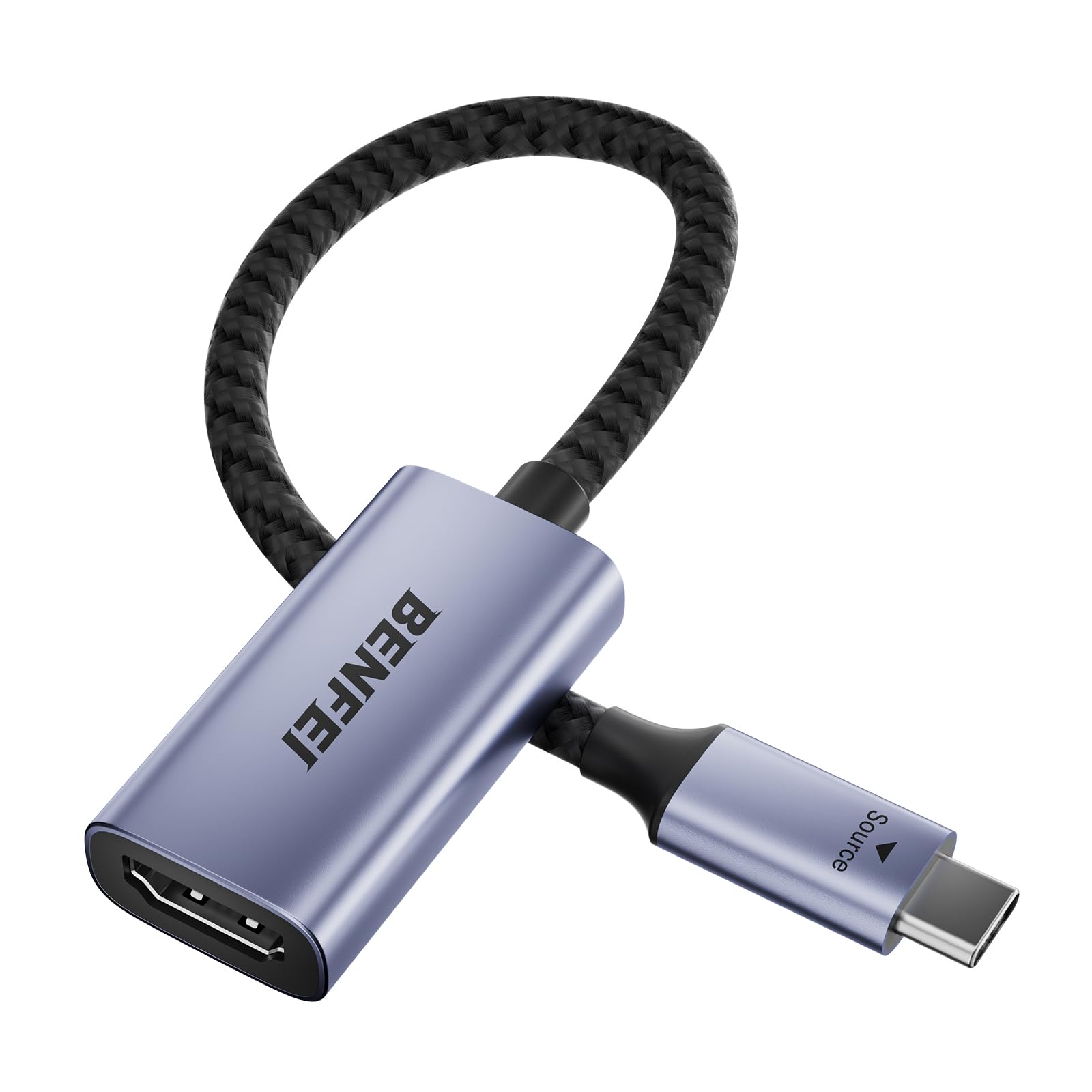 BENFEI Adaptador USB C a HDMI 4K, Thunderbolt 3 a HDMI Compatible con MacBook Pro 2022/2021/2020, Samsung Galaxy S20 / 10 y m