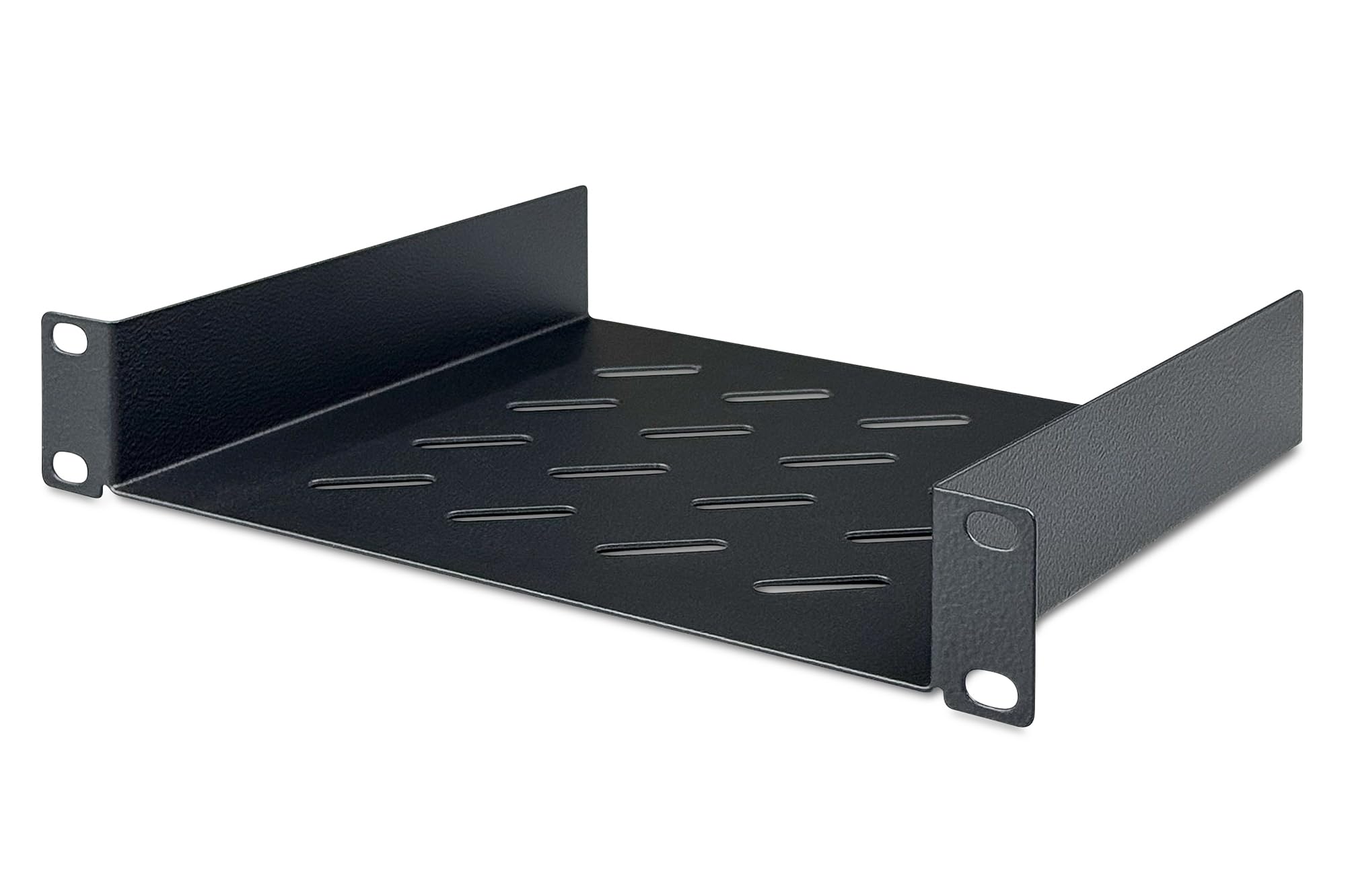 DIGITUS Estantería - 1 U - 10 Pulgadas (254 mm) - para Armario de Red - 200 mm de Profundidad - Chapa de Acero Perforada - Ne