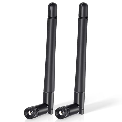 Bingfu Antena WiFi Doble Banda 2,4 GHz 5 GHz 5,8 GHz 3dBi Antena MIMO Conector RP-SMA para Enrutador WiFi Tarjeta de Red Inalámbrica Adaptador USB Cámara IP de Seguridad Monitor de Videovigilancia