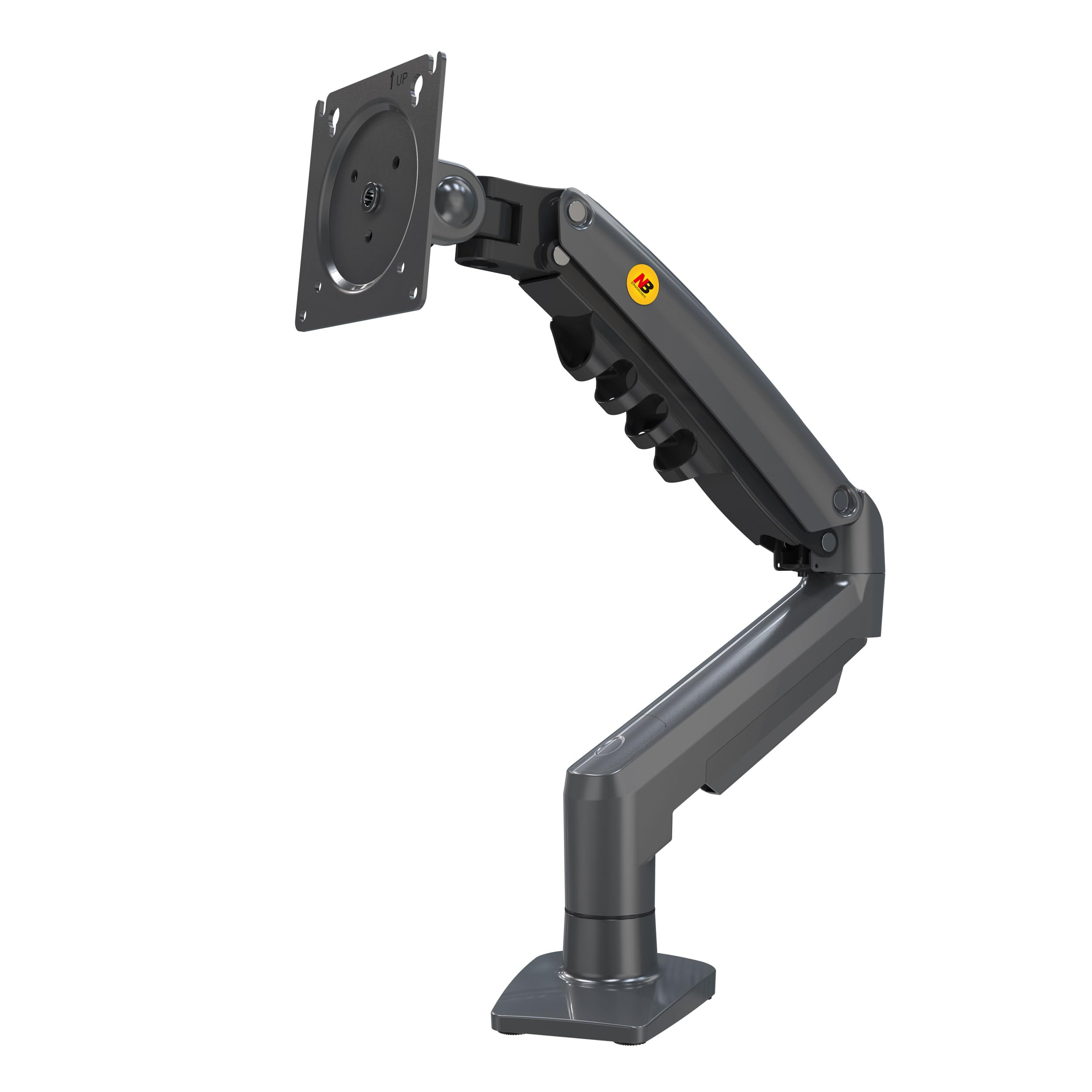 Ergosolid Soporte para Pantalla de Monitor de PC, Brazo ergonómico de Resorte de Gas articulado, 17-30 Pulgadas, VESA 75 mm y