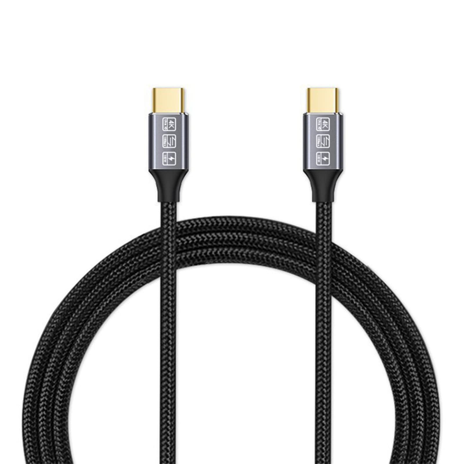 USB-C to USB-C 3.1 Gen2 Cable 10Gbps Data Transfer, 100W 20V/5A 3.3ft USB Type C PD Fast Charging Cable 4K Video Output Compa
