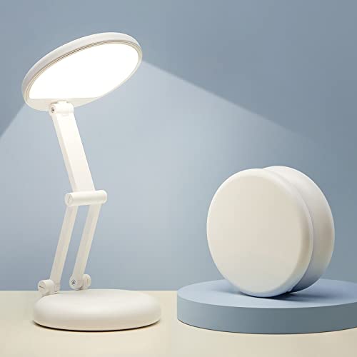One Fire Lampara Escritorio Flexo Escritorio LED Portátil & Plegable, 3600mAH+10 Brillo Lamparas sin Cables Flexo LED Escritorio, 1000 LM Lampara LED Escritorio Luz lectura, Lamparas Mesita de Noche