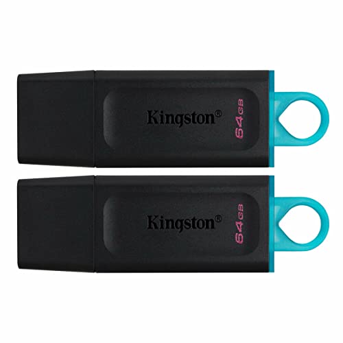 Kingston DataTraveler Exodia DTX/64GB-2P Flash Drive USB 3.2 Gen 1 - con capuchón Protector y Llavero en múltiples Colores