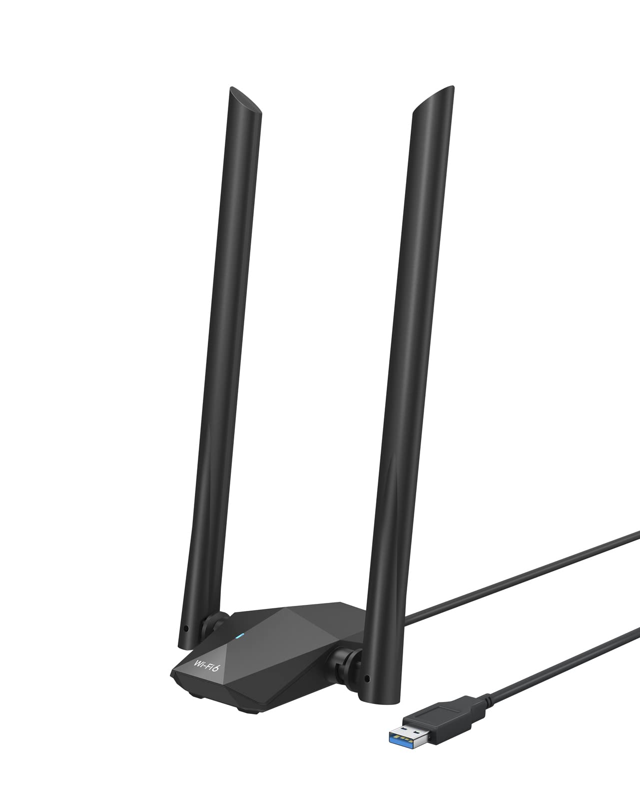 BrosTrend 1800Mbps Antena WiFi USB para PC, Adaptador USB WiFi 6 Largo Alcance Doble Banda 5GHz(1201Mbps) y 2.4GHz(574Mbps) 8