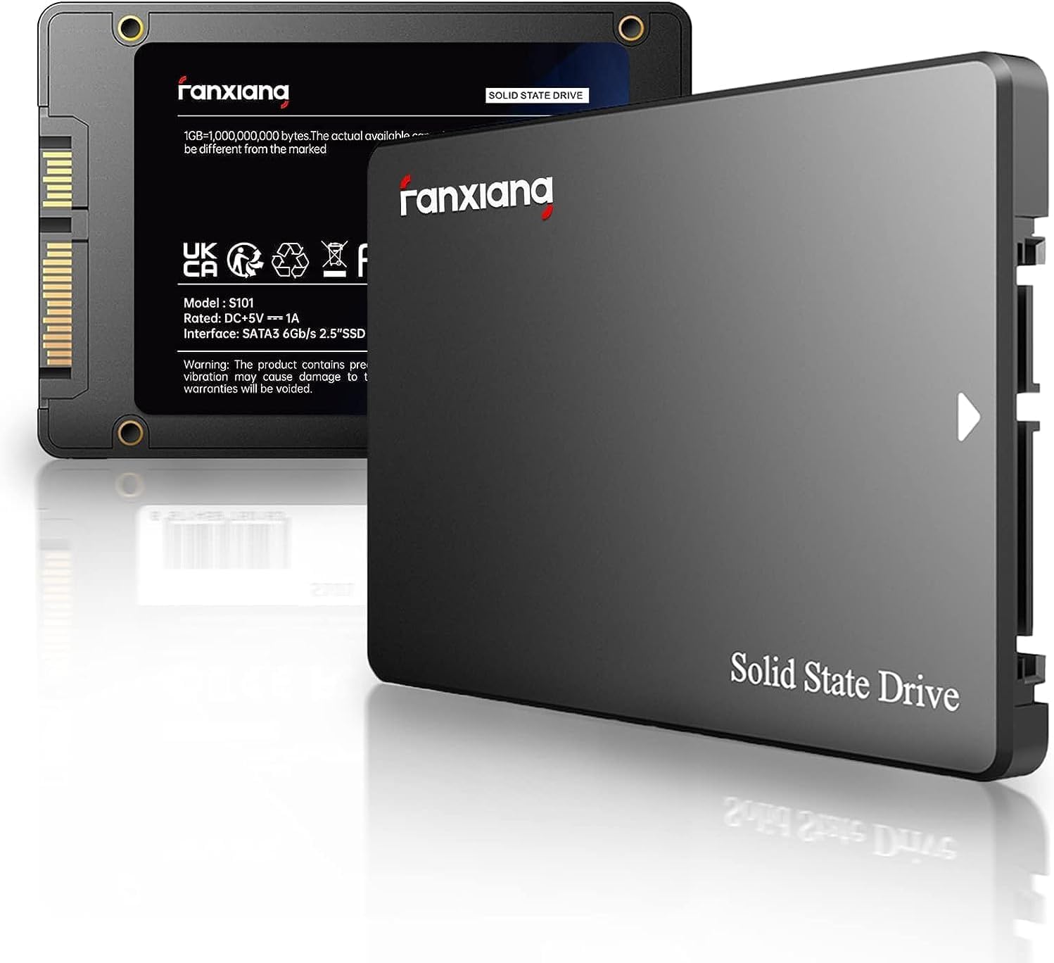fanxiang S101 SSD 1TB- SATA III 6 GB/s, Disco Duro ssd 1tb, 2,5 Pulgadas-Velocidad de Lectura 550 MB/s, para Ordenadores de E