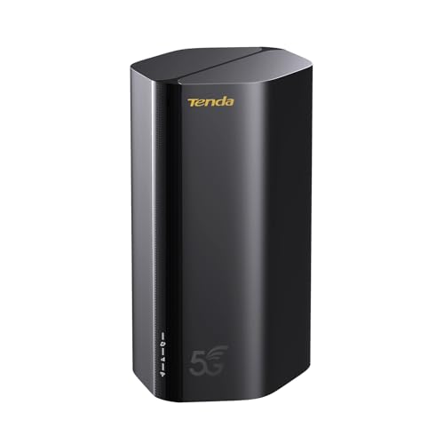 Tenda 5G03 – Portable 5G SIM Router, Wi-Fi 6 AX1800 SIM Card Router, Speed up to 4.67 Gbps, Easy Mesh, Plug & Play, 2 Gigabit Ports, Connects up to 100+ Devices, WPA3, OFDMA, MU-MIMO