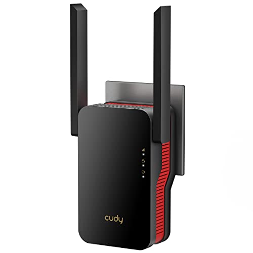 Cudy AX3000 Repetidor WiFi 6 Doble Banda, Extensor y Amplificador WiFi con Cobertura hasta 280 m² para 70 Dispositivos, 802.11ax, 160 MHz, MU-MIMO, Beamforming, OFDMA, WPA3
