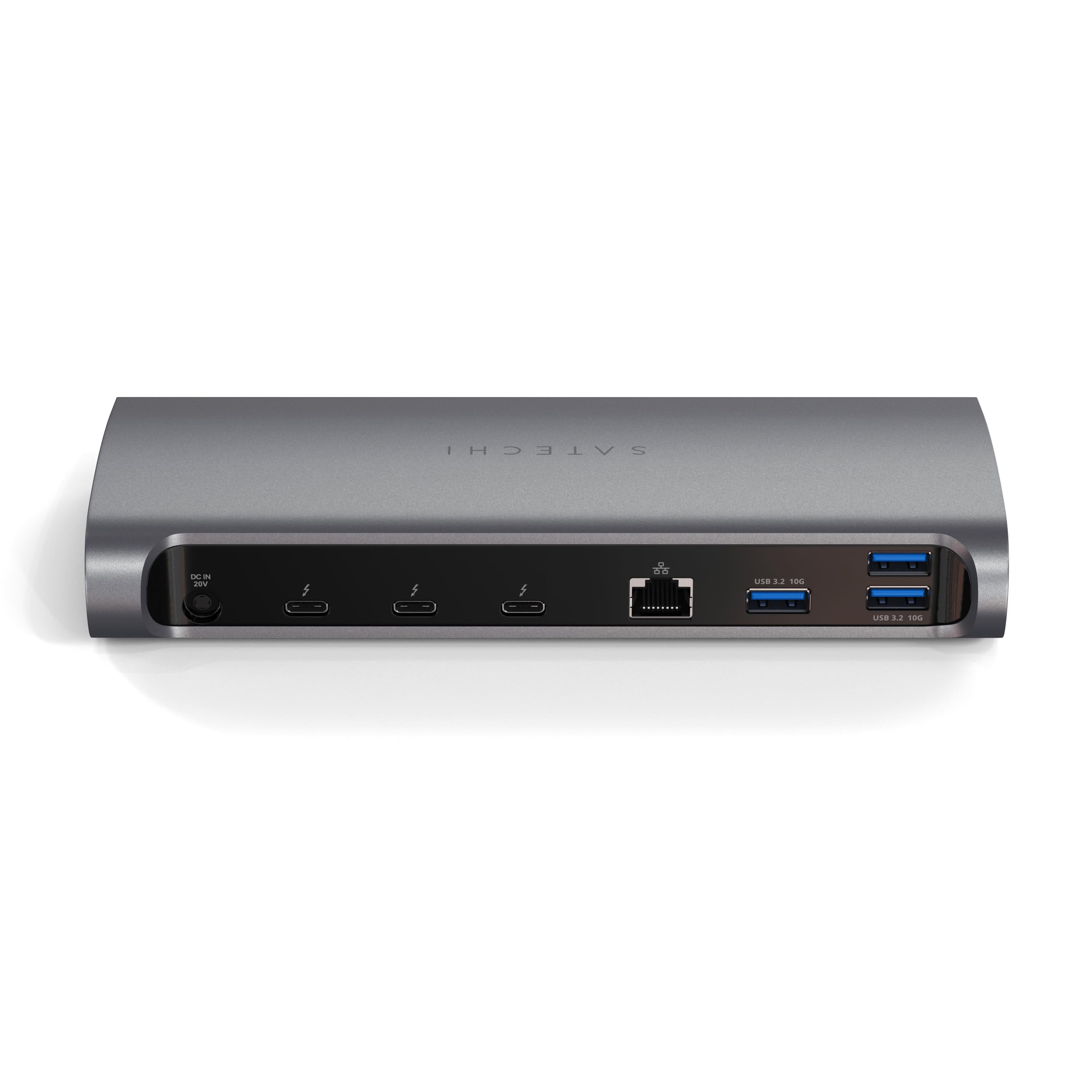 SATECHI Docking Station 12 en 1 Thunderbolt 4 con 3 Puertos a 40 Gbps, Carga PD 96 W, Ethernet, 4K@60Hz, 4X USB-A a 10 Gbps,
