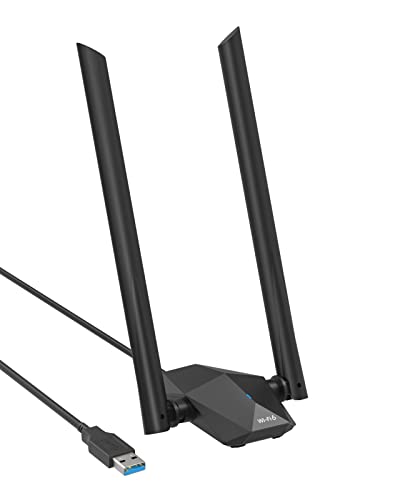 BrosTrend AX1800 Adaptador WiFi 6 Linux para Ubuntu, Mint, Debian, Kubuntu, Mate, Zorin, PureOS, Windows 11/10, Largo Alcance Antena WiFi USB Linux Doble Banda USB Wi-Fi para PC y Raspberry Pi 2+