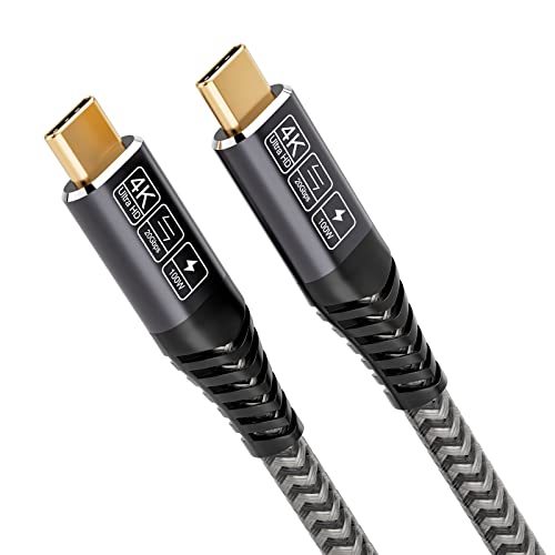 CAKOBLE Cable USB C a USB C 20 Gbps, USB 3.2 Gen2, 100W 20V/5A Cable Carga Rapida, 4K @ 60Hz de Transmisión Para Ordenadores Portátiles, Teléfonos Móviles, Dispositivos USBC 2M