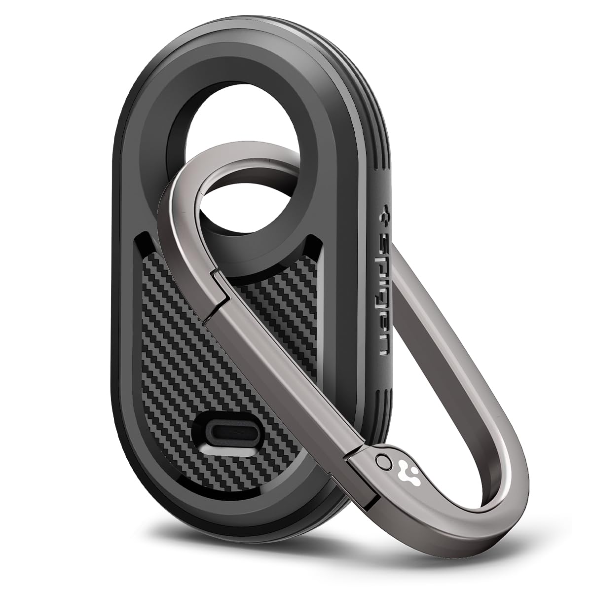 Spigen Funda Rugged Armor Compatible con Samsung Galaxy SmartTag 2 [1 Pieza] - Negro Mate