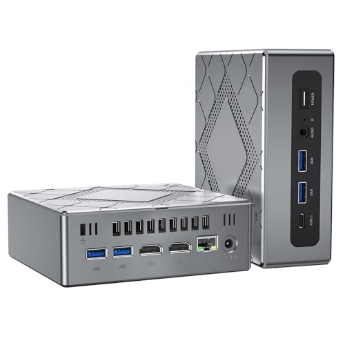 NiPoGi CK10 Mini PC W11 Pro Ιntel Core i5 12600H(12C/16T,4,5GHz,16MB Cache) Mini Computer 16GB+16GB RAM 3200MHz+512GB M.2 NVMe SSD, WiFi6/BT5.2/2*HDMI+ 1*VGA Triple 4K UHD Display/Type C/RJ45