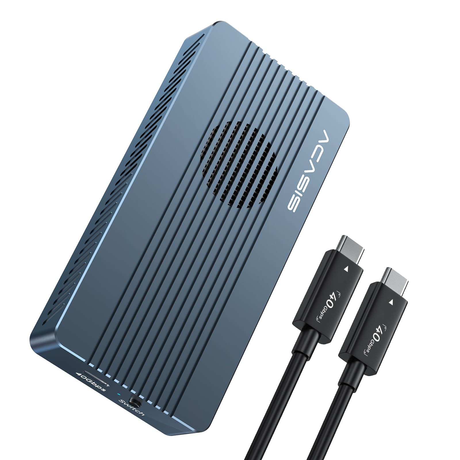 ACASIS Caja SSD M.2 NVMe 40Gbps, Compatible con USB 4/3/USB3.2/3.1/3.0/2.0,para M1 M2 Pro/MAX, Soporte para Carcasa M.2 SSD 2