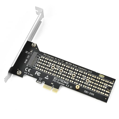 ELUTENG M.2 NVMe PCIe SSD Adaptador Tarjeta USB 3.1 10gbps, M.2 SSD PCIe 3.0/4.0 Adaptador para m y b Key + m Key Support 2230 2242 2260 2280 22110 SSD
