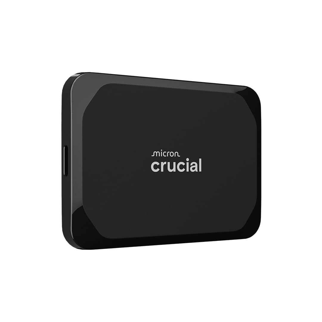 Crucial X9 SSD 1TB Portátil, hasta 1050MB/s, Compatible con PC, Mac, PlayStation y Xbox, Disco Duro Sólido Externo, USB-C 3.2