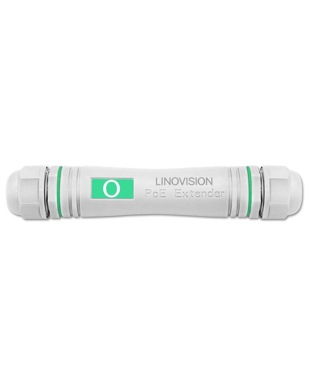 LINOVISION Gigabit al Aire Libre PoE Extensor Resistente al Agua y Repetidor Ethernet, Extensor Extra de 100m PoE para Cámara