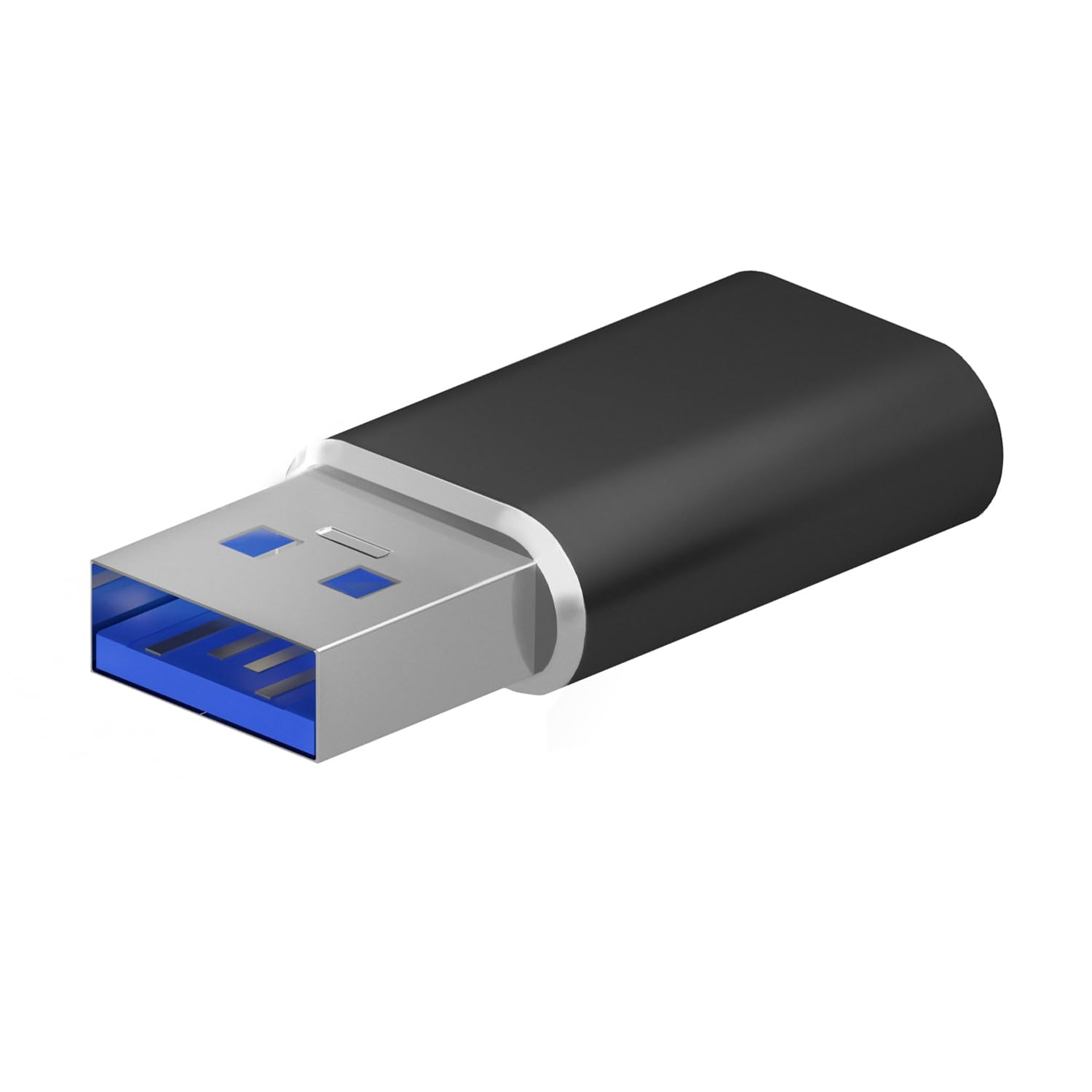 AISENS - A108-0678 - Mini Adaptador USB 3.2 Gen2 / USB 2.03A, Tipo USB-C/H-A/M, Negro