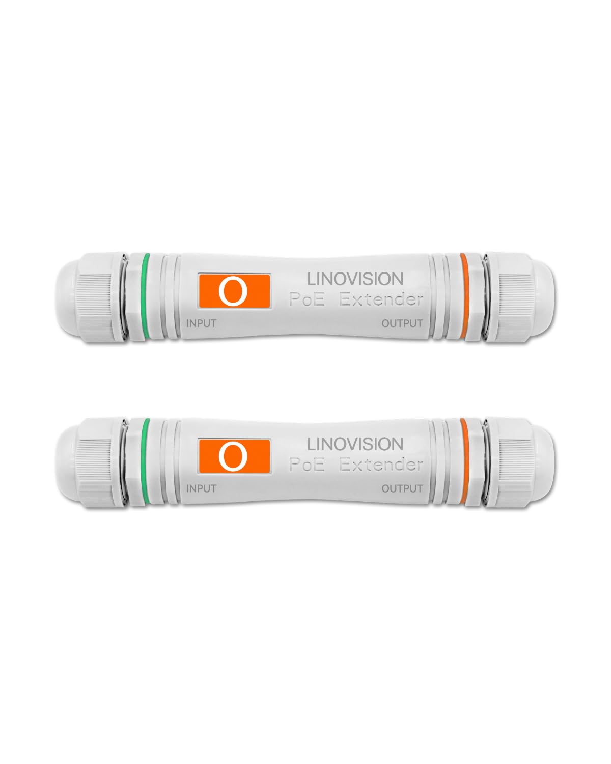LINOVISION Extensor PoE de Larga Distancia para Exteriores, Máximo 800m de Transmisión de Energía y Datos sobre Cat5E/Cat6 IE