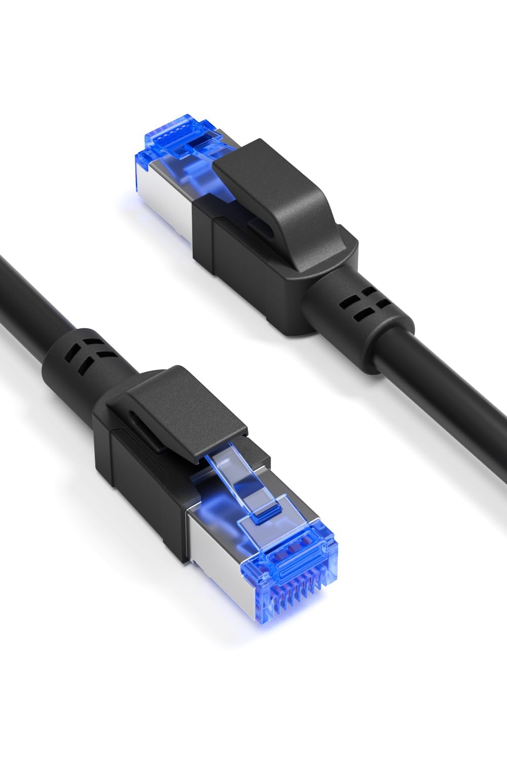 Ercielook Cable LAN Cat8 de Alta Velocidad - 0,5m | Cable de Red para Interior y Exterior, 40 Gbit/s, Ideal para Router, Gami