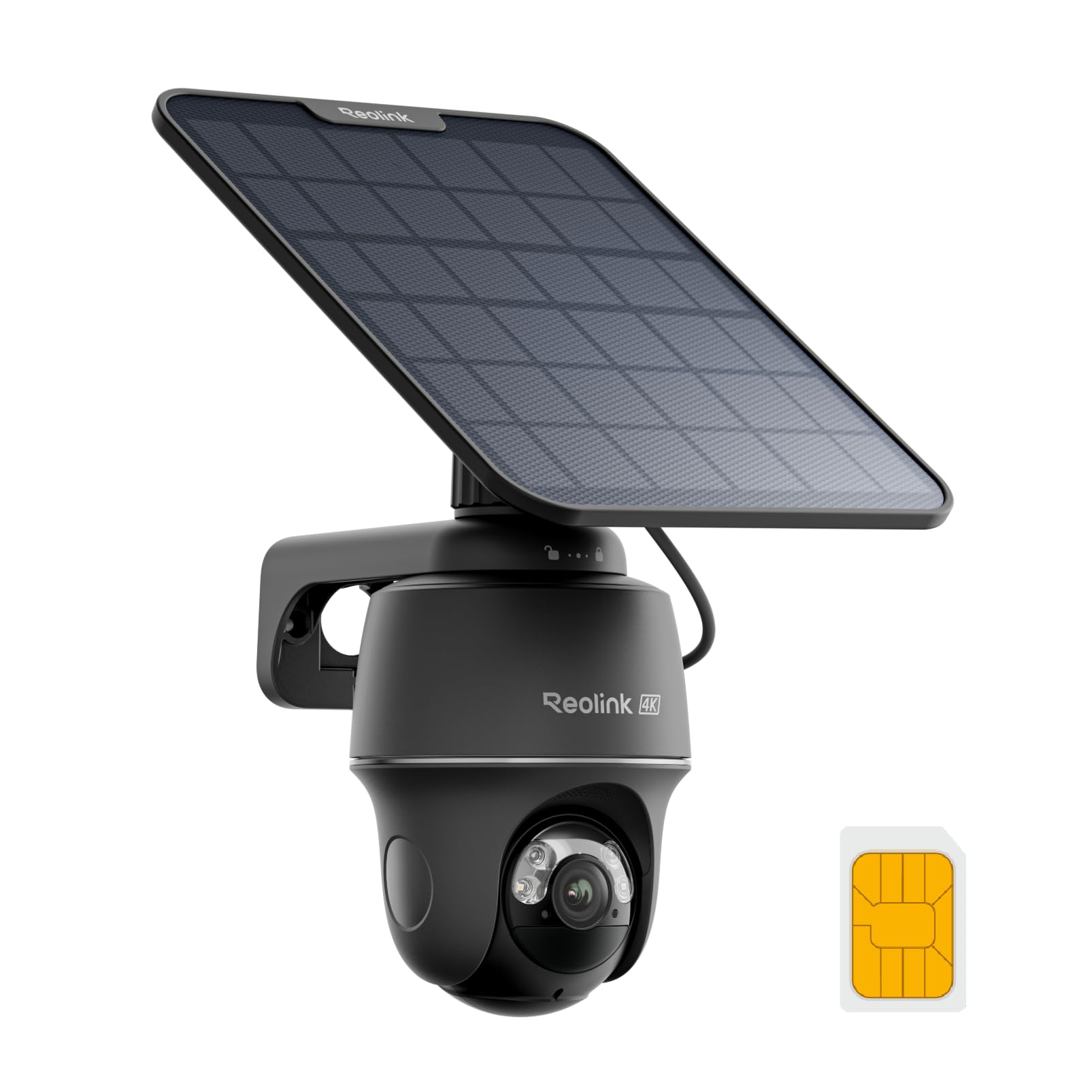 Reolink 3G/4G LTE Camara Vigilancia Exterior Solar, 4K 8MP Cámara Seguridad Inalámbrica con Energía Solar, 360° PT, Seguimien