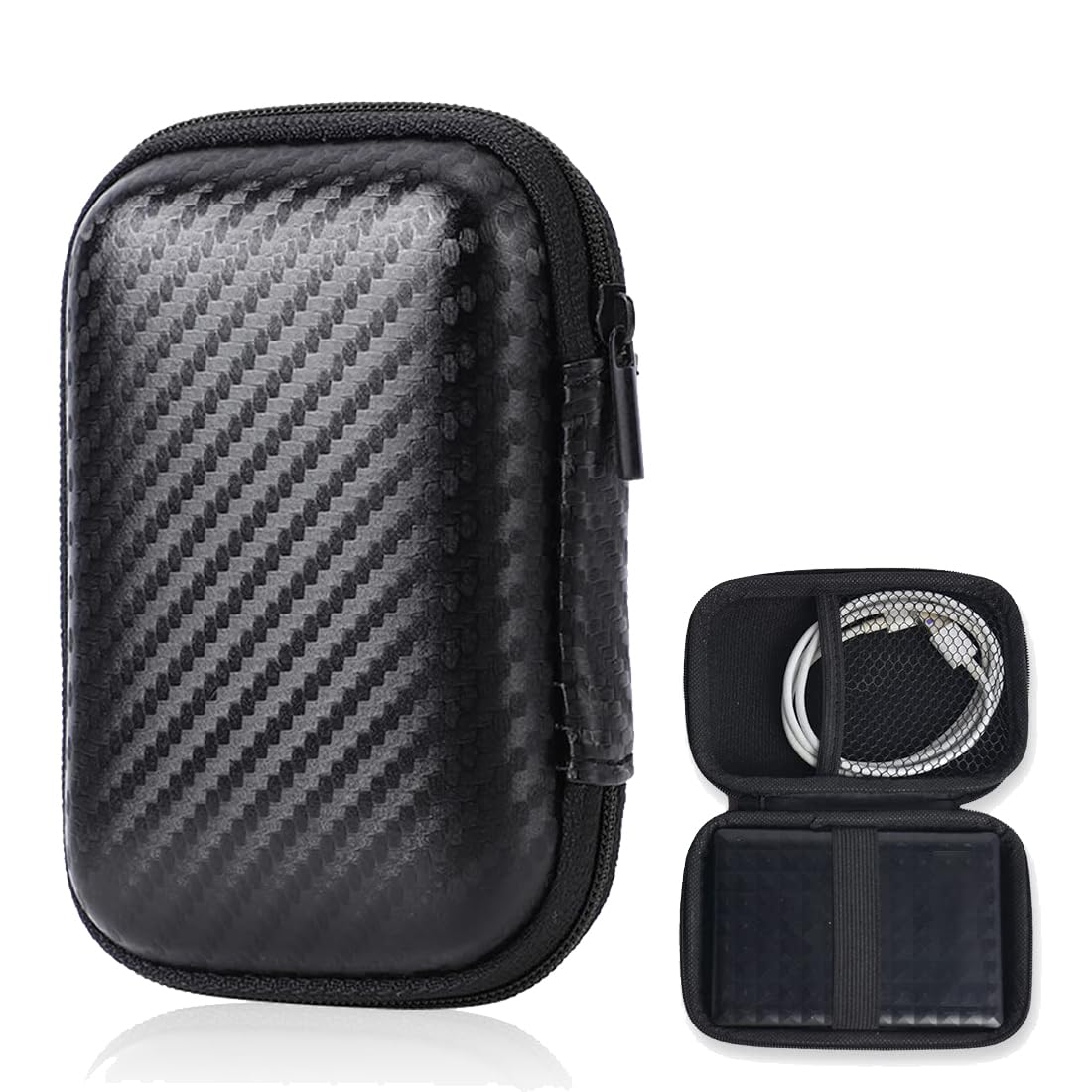 Yzmmxz Funda Disco Duro Externo 2.5" | Material EVA-Protege el Disco Duro | Negro