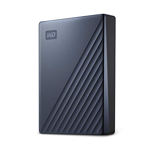 WD 6TB My Passport Ultra Disco Duro Externo Portátil, USB-C, USB 3.2 Gen 1/USB 3.0, Copia de seguridad y protección con contraseña, Formateado para Windows, Azul