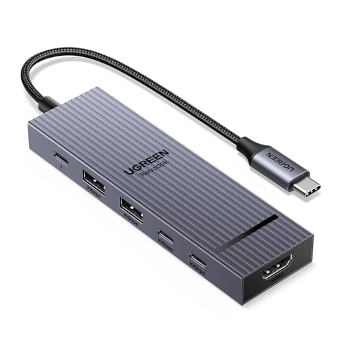 UGREEN Revodok Pro 106 10Gbps Hub USB C HDMI 4K 60Hz Adaptador Ladron Tipo C 3.2 Gen 2 PD 100W Carga Docking Station Compatible con MacBook Neo iPad Air iPhone 17 Pro MAX Air Galaxy S26 Ultra