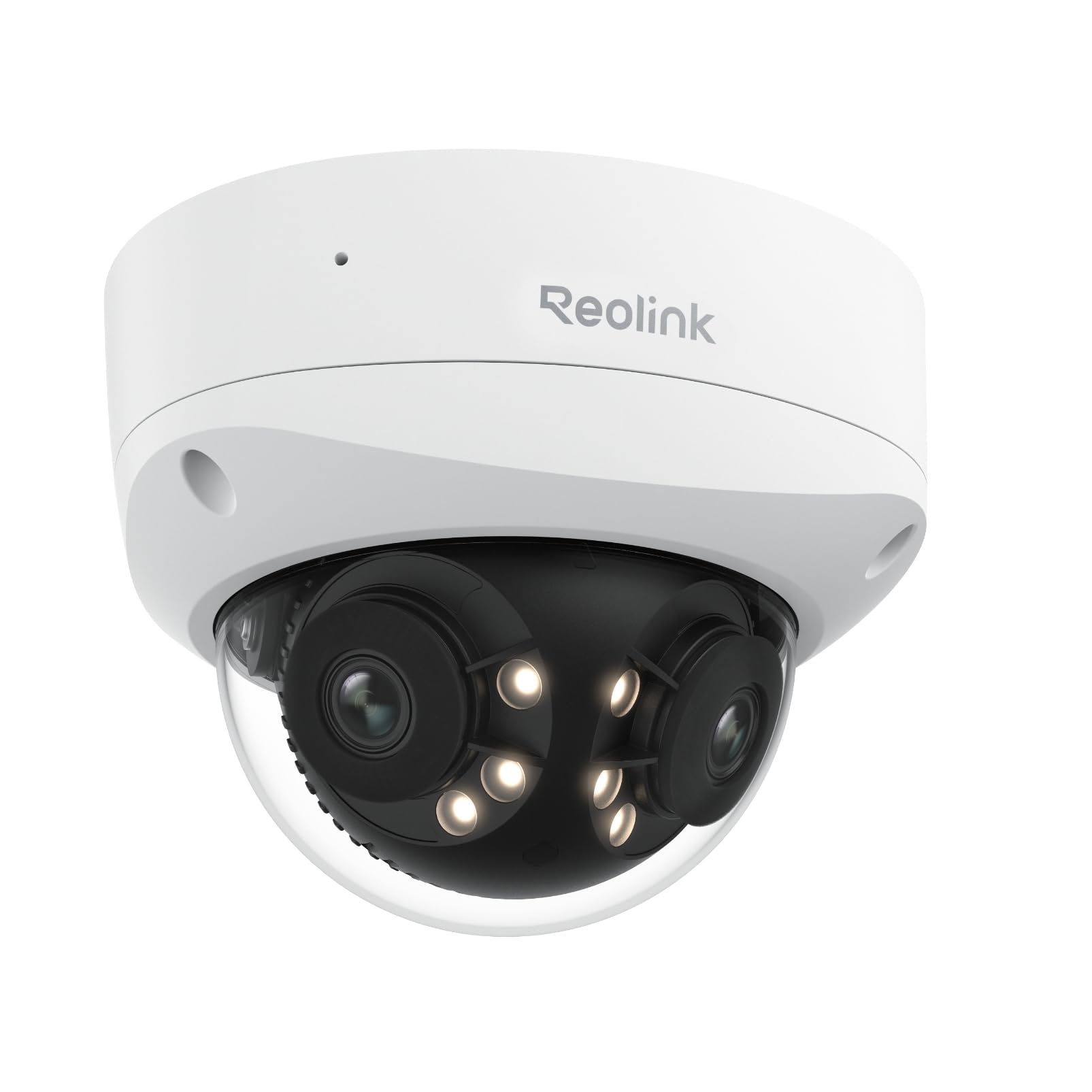 Reolink Cámara Seguridad Exterior PoE 16MP UHD 180° Panorámica, Lente Dual, Motion Track, Vista Nocturna a Color, Focos, Dete