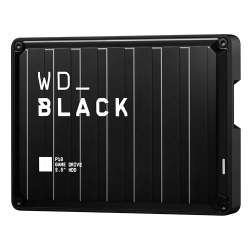 WD_BLACK P10 6TB Game Drive HDD portátil, USB 3.2 Gen 1, hasta 130 MB/s, Type-A compatible con Playstation, Xbox, PC y Mac