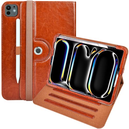 E NET-CASE Funda para iPad Air de 13" (M3/M2) 2025/2024 y iPad Pro 13" (M5/M4) 2025/2024 con muñeca/Soporte para lápiz Funda para iPad Pro 12.9 2022/2021/2020/2018 (6th/5th/4th/3rd Gen)