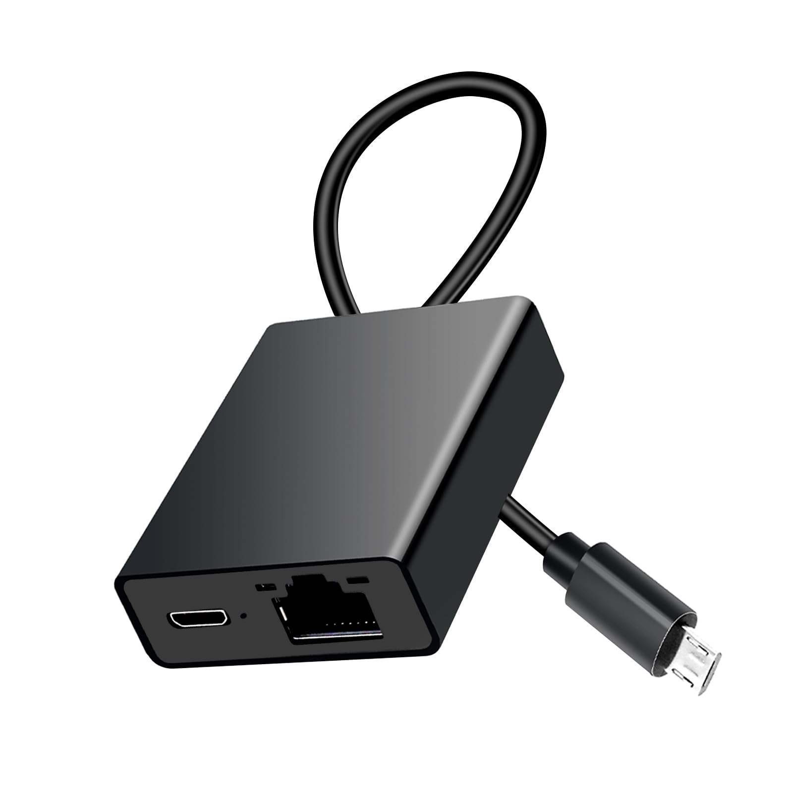 Wowfast Adaptador Ethernet Compatible con Fire TV Stick, Adaptador de Red Ethernet Micro USB a RJ45 Compatible con Fire Stick