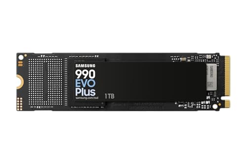 SAMSUNG 990 EVO Plus 1TB hasta 7,150 MB/s PCIe 4.0 x4/ 5.0 x2 NVMe M.2(2280) Disco Duro Interno (SSD) (MZ-V9S1T0BW)