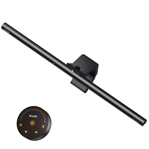 Quntis 52cm Barra de Luz Monitor con Sensor de Movimiento, Lampara Led Monitor con Atenuación Automática, 5 Brillo y Temperatura de Color, Protección Ocular Luz Ordenador para Hogar Oficina Estudio