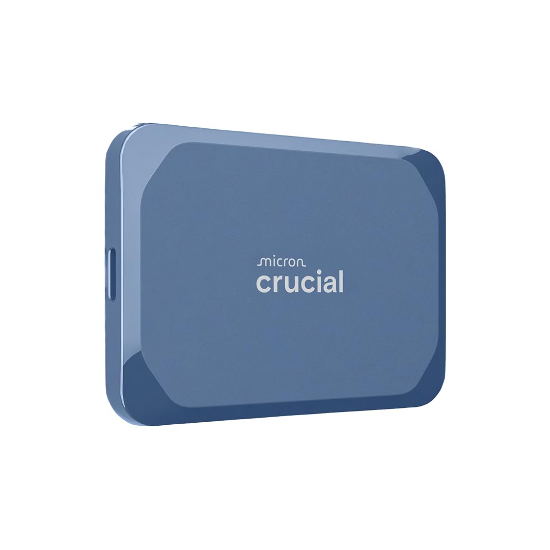 Crucial X10 2TB SSD Externo Portátil, hasta 2100MB/s, USB-C 3.2 Gen2, Clasificación IP65 de resistencia al agua y al polvo, D