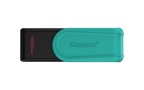 Kingston DataTraveler Exodia S Unidad Flash USB - 128GB - USB 3.2 Gen 1 - USB Type A - Negro/Turquesa - DTXS/128GB