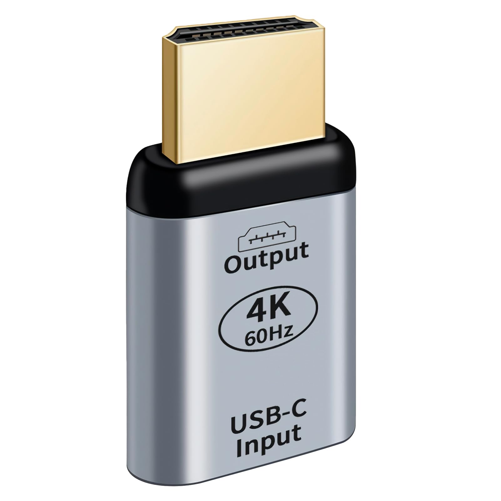 Adaptador USB C Hembra a HDMI Fregadero 4K@60Hz, Convertidor USB-C Tipo C Hembra a HDMI Macho, para TV, Monitor, Tableta, Tel