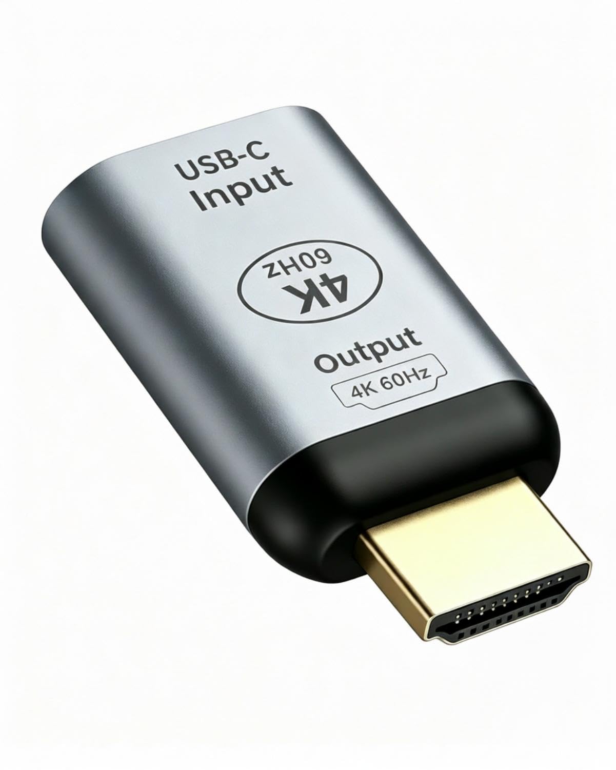 Adaptador HDMI a USB C, Adaptador USB C a HDMI 4K 60Hz Macho para Pantallas, TV, Portátil, Teléfono y Tablet, Adaptador HDMI