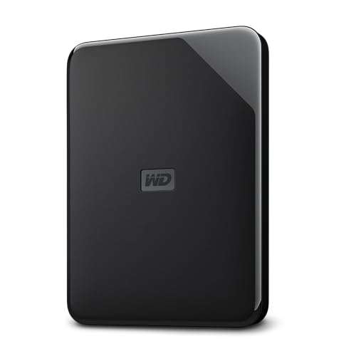 WD 2TB Elements Ae Disco Duro Externo Portátil, USB SuperSpeed 3.2 Gen 1/USB 3.0, Ampliación de Almacenamiento para conectar y Usar, Formateado para Windows, Negro