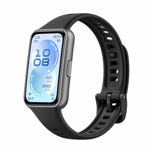 HUAWEI Band 11 Smartwatch, 1,62″ AMOLED 1500 Nits, Rastreador de Actividad, Frecuencia Cardíaca y SPO₂, hasta 14 Días Autonomía, Bienestar Emocional, Resistencia Agua, Bluetooth, Android & iOS, Negro