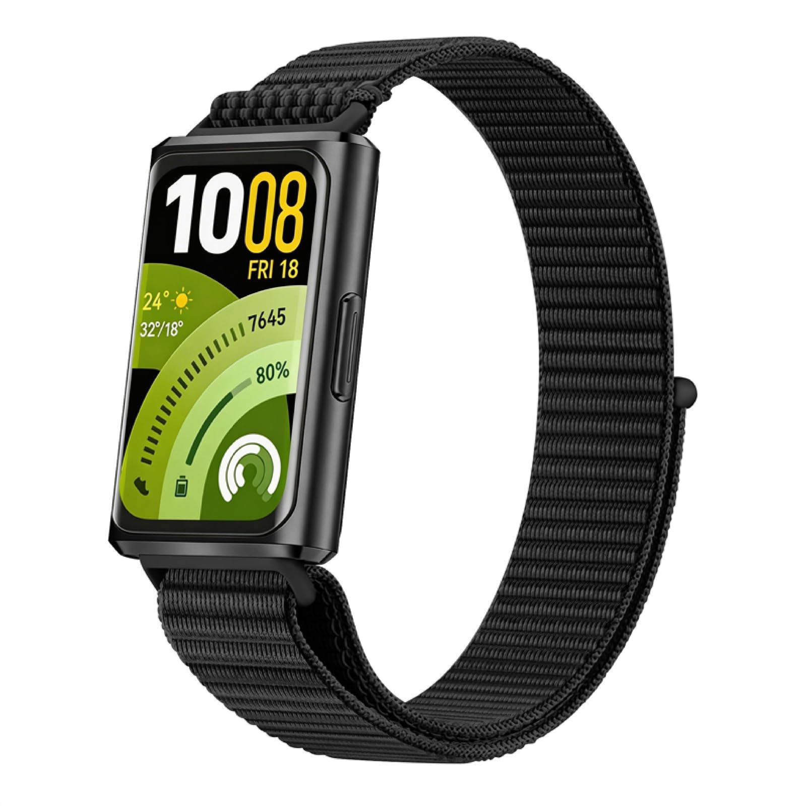 GIOPUEY Correas Compatible con Huawei Band 11/11 Pro, Correa Tejida de Nailon Suave [Unisexo] [Transpirable] - Black